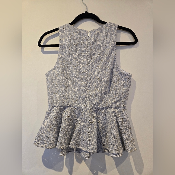HD in Paris Eyelet Peplum Top Size 4 - Picture 8 of 9